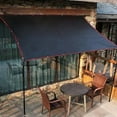 thumbnail image 2 of CSChome Thick Black Shade Cloth Black Shade with Grommets: Thick Heat Insulation for Outdoor Sunblock, 2 of 6