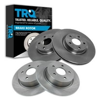 TRQ Front and Rear Brake Rotors Set Fits Select 2013-2017 Ford C-Max 2013-2016 Escape