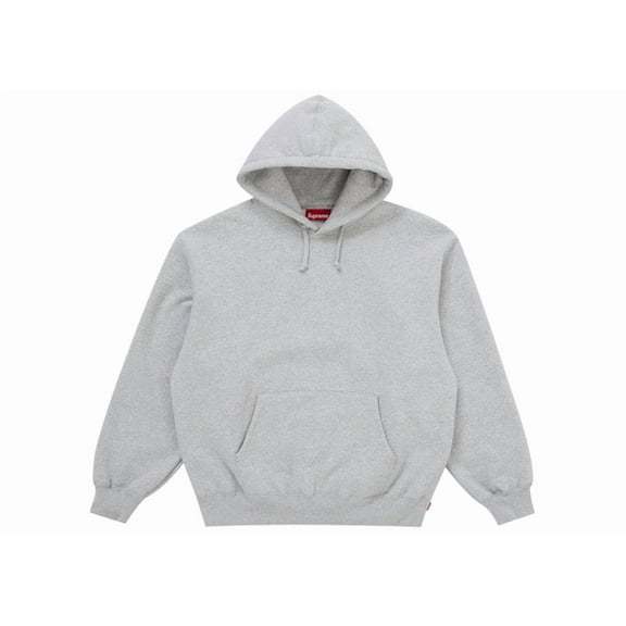 Supreme Men's Satin Appliqué Hooded Sweatshirt (FW25) Heather Grey, from StockX