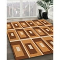 thumbnail image 3 of Ahgly Company Machine Washable Indoor Rectangle Transitional Orange Area Rugs, 8' x 10', 3 of 7