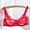 4-Red, variant on YWDJ Comfort Bras for Women Comfortable Bras No Underwire Bras Spaghetti Straps Half Cup Push up Wrap Sleep Bras Padded Lace Bras Solid Comfy Bras Red 34