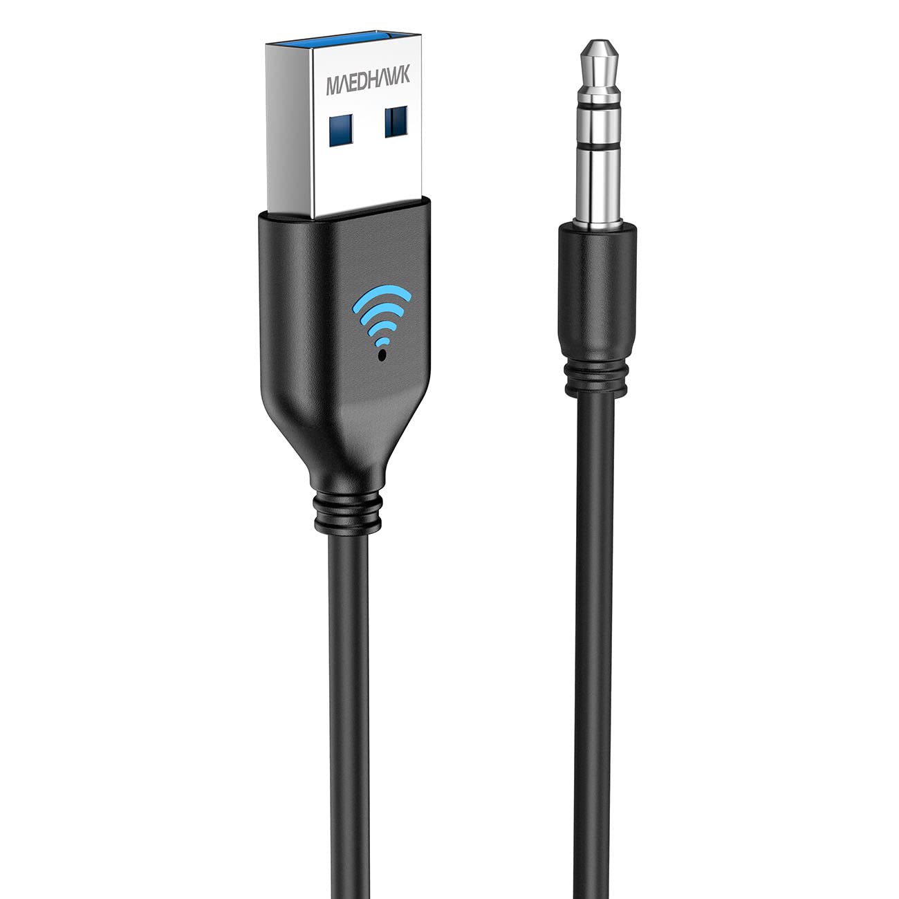 MAEDHAWK Aux to Bluetooth Receiver for Car, Bluetooth Aux Adapter with