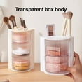thumbnail image 3 of Sylvtty Makeup Brush Holder with Lid Clear Rotating Cosmetic Tool Organizer for Vanity Bathroom Countertop Sliding Door Makeup Accessory Organizer, 3 of 7