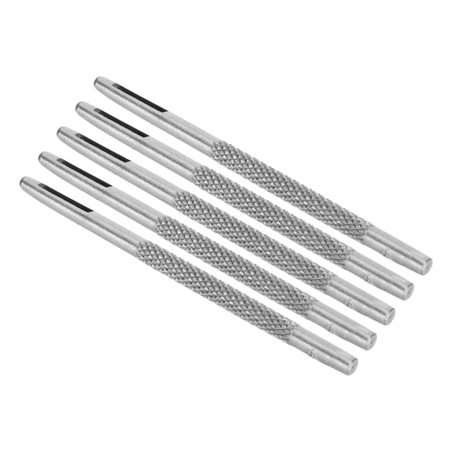 20Pcs Leather Hole Punch, Carbon Steel Chromeplated Assorted Sizes Leather Punch Tool with Anti Slip Design Craft Hole Punch