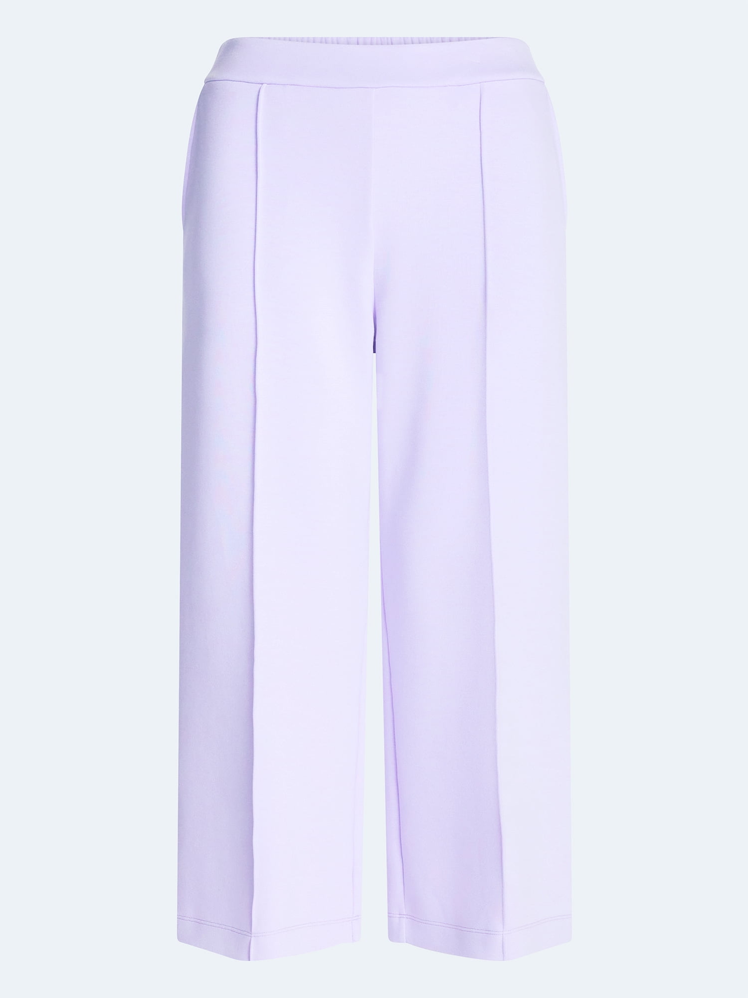 Scoop Women's and Women's Plus Scubaknit Cropped Seamed Pants, 24'' Inseam, Sizes XS-4X