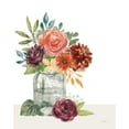 thumbnail image 2 of Urban, Mary 15x18 White Modern Wood Framed Museum Art Print Titled - Flower Fest VI Green Jar, 2 of 4