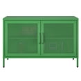 thumbnail image 6 of Channing 2 Door Storage Cabinet-Mesh Metal Locker, Kelly Green, 6 of 15