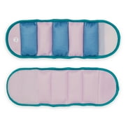 Popsugar Soft Wrist/Ankle Weights, 2.5lb Each, Set of 2, Periwinkle/Lilac