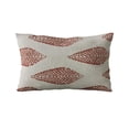 thumbnail image 5 of Plutus Brands Red Plutus Large Leafs Floral Luxury Throw Pillow 26 in x 26in, Double Sided 26" x 26", 5 of 9