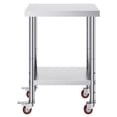 Stainless Steel Work Table 24 x 18 x 34 Inch, 700 LBS Load Capacity ...
