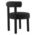 thumbnail image 4 of Modway Toulouse Boucle Fabric Dining Chair in Black, 4 of 9