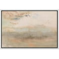 thumbnail image 4 of PixonSign Framed Canvas Print Wall Art Pastel Watercolor Tan Paint Landscape Nature Wilderness Illustrations Modern Art Decorative Minimal Rustic for Living Room, Bedroom, Office - 16"x24" White, 4 of 5