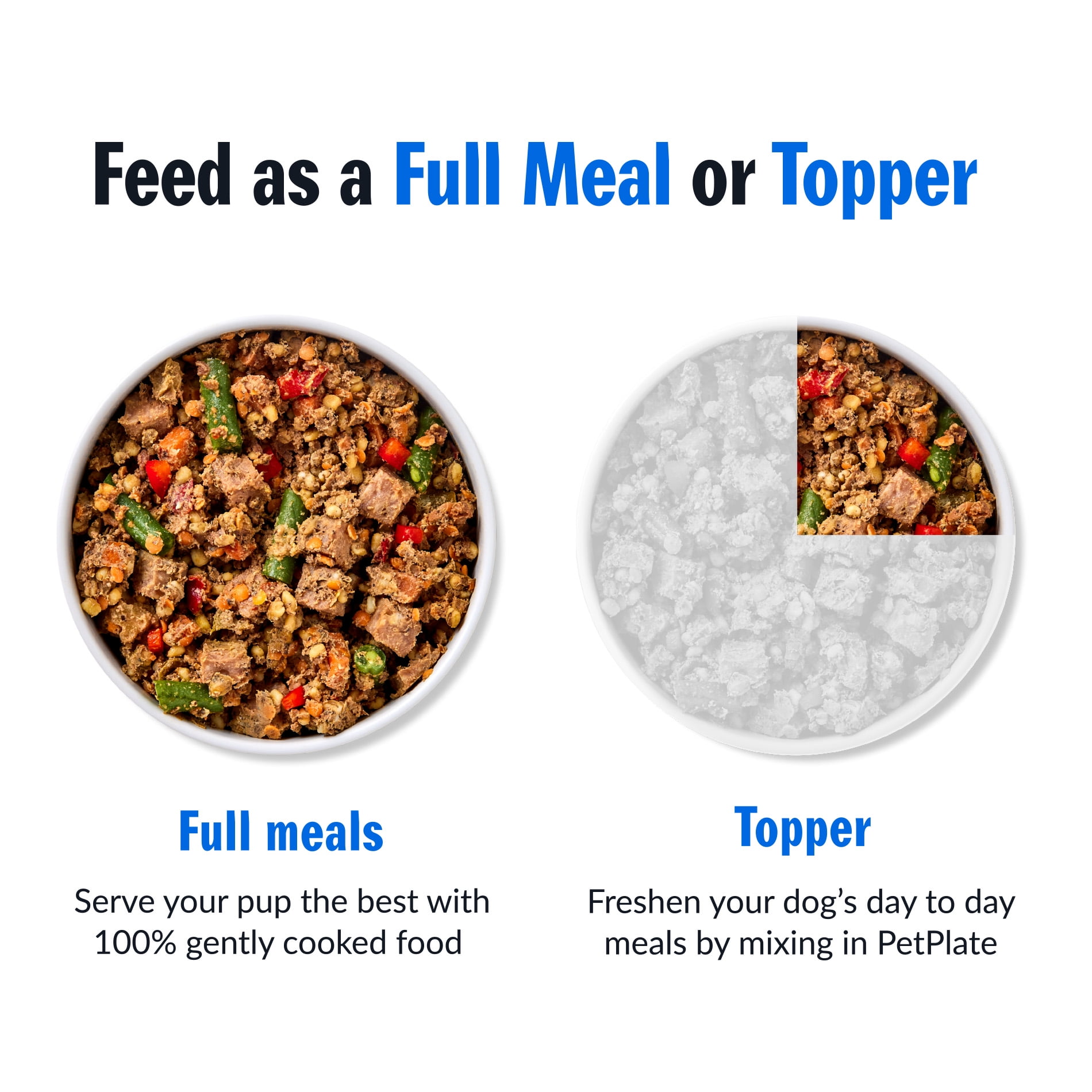 PetPlate Human-Grade Beef Entrée, Fresh Grain-Free Dog Food, All Life Stages, Frozen, 8oz