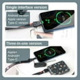 thumbnail image 6 of Universal 3 in1 Multi USB Multi-function Data Cable Lanyard Cable For Android Type-C Triple Q8I2, 6 of 9