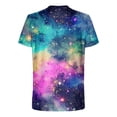 thumbnail image 4 of Men Shirt Sale Men's Short Sleeve Round Neck T Shirts Starry Sky Print Comfortable and Stylish for Everyday Casual, 4 of 5