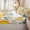 Cream Peach Green, variant on Homewish Tropical Banana Fruit Zipper Twin Comforter Sets with Fitted Sheet and 2 Pillowcases,Bright Yellow Plant Zipper Bedding Set For Girls,Black Reversible,4-Piece