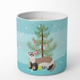 thumbnail image 4 of Carolines Treasures BB9245CDL 3.75 x 3.25 in. Unisex Ferret Christmas 10 oz Decorative Soy Candle, Teal, 4 of 5