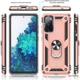 thumbnail image 3 of Compatible for Samsung Galaxy S20 FE/S20 FE 5G Case 6.5-inch with HD Screen Protector, Military-Grade Protective Phone Case with Magnetic Kickstand Ring for Samsung S20 FE/S20 FE 5G Rose Gold, 3 of 15