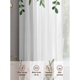 thumbnail image 7 of Eucalyptus Leaves Semi Sheer Curtains 108 Inch Length 2 Panels Set,Spring Pastoral Botanical Leaf Watercolor Sheer Kitchen Curtain Privacy Window Curtain for Living Room Bedroom Rod Pocket Drapes, 7 of 7