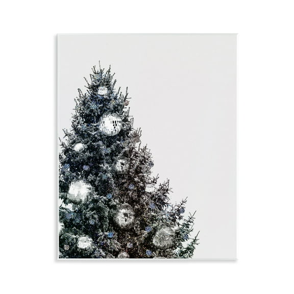 Stupell Industries Disco Ornaments on Tree Holiday Painting Unframed Art Print Wall Art, 11 x 14