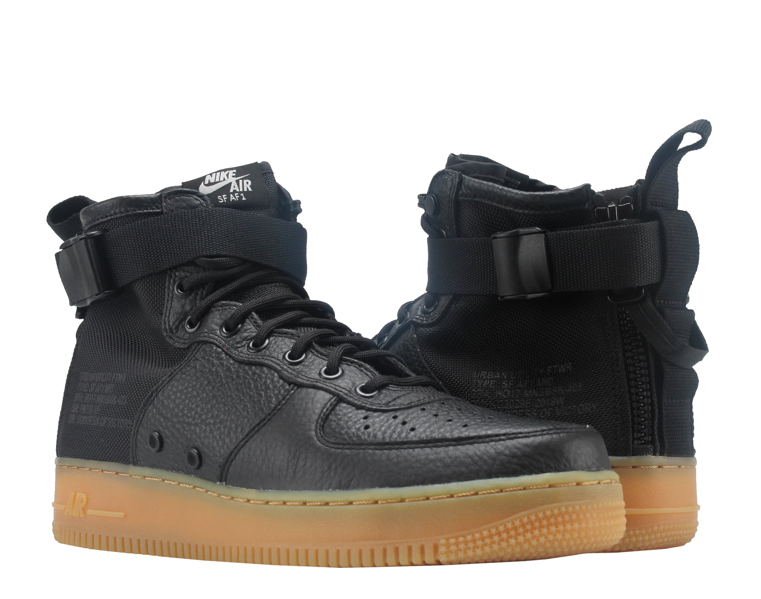 Nike SF Air Force 1 MID Shoes Black/Gum Brown Walmart.com