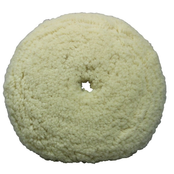 Presta White Wool Aggressive Cutting Pad - 9" [890141]