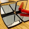 thumbnail image 5 of Portable Bright Makeup Mirror, Multi-Functional Travel Mirror, Square Folding Travel Mirror, Able to See The Side of Your Head, 5 of 8