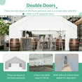 thumbnail image 5 of LZBEITEM 20' x 32' Large Heavy Duty Outdoor Canopy Party Tent & Carport, Heavy Duty Outdoor Wedding Gazebo, Event Shelter Canopy for Outdoor Event, Wedding, Birthday Party, White, 5 of 10