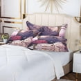 thumbnail image 6 of Roses Grey Wolf Plush Pillowcase, Luxury Soft King Pillow Case for Hair and Skin, Set Standard Size Pillow Covers with Zipper Closure, 20x40in Home Decor Gifts, 6 of 7