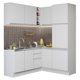 thumbnail image 1 of Cocina Integral Completa Esquinera Madesa Glamy 329cm 01 Blanco, 1 of 9