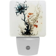 Ink plants LED Square Night Lights - Stylish and Energy-Efficient Room Illuminators for Soothing Ambiance - 200 Characters