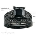 thumbnail image 7 of ringheart Matching Rings His and Her Rings Couple Rings Black Cz Wedding Ring Sets for Him and Her Womens Ring Titanium steel Men Ring, 7 of 7