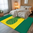 thumbnail image 5 of Yellow Blue Pineapple 5x7 Area Rugs, Summer Beach Coastal Modern Art Non-Skid Rubber Backing Large Rectangle Rugs - Living Room Bedroom Home Office, Indoor Floor Mat Carpets Washable Rug, 5 of 9