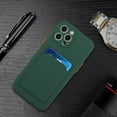 thumbnail image 6 of Allytech Case Compatible with iPhone 15 Pro Max, [Card Holder] [Soft TPU] [Ultra Slim & Lightweight] Shockproof Anti-Fingerprint Case for iPhone 15 Pro Max - Darkgreen, 6 of 6