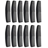 Pocket Size Coarse Fine Hair Comb 5 Inch Perfect for Travelling, Black (12 Pack)