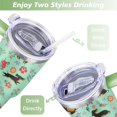 thumbnail image 5 of Cute Canine Design 40oz Water Bottle - BPA Free Dog Lovers Tumbler with Handle & Straw - Gift for Women Coffee Mug, 5 of 7