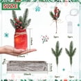 thumbnail image 3 of Painted Mason Jars Christmas Centerpiece - Wood Tray with 3 Jars for Table, Kitchen, Living Room Decor, 3 of 7