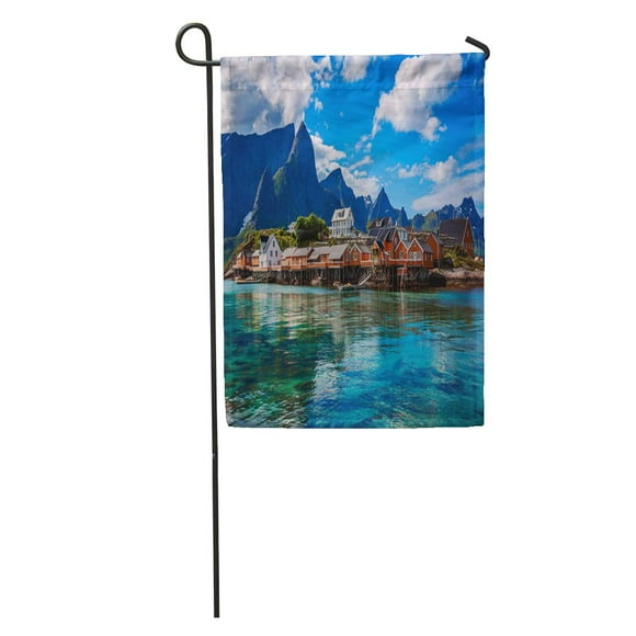 POGLIP Lofoten Islands is Archipelago in The County of Nordland Norway Garden Flag Decorative Flag House Banner 28x40 inch