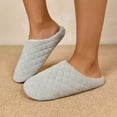 thumbnail image 2 of Agkizg Womens Fall Winter Slippers, House Slippers, Closed Toe Foam Backless House Slippers Soft Sole Warm Casual Indoor Bedroom Winter Slippers, 2 of 7