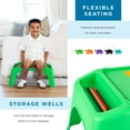 thumbnail image 3 of LapGear Turtle Table Kids Flexible Seating Lap Desk Tray, Green, 3 of 9