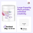 thumbnail image 4 of Kit de uñas SAVILAND Clear Dip Powder con taladro eléctrico para uñas, 60 ml, 4 of 8