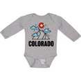 thumbnail image 3 of Inktastic Colorado Mountains and Clouds Boys or Girls Long Sleeve Baby Bodysuit, 3 of 5