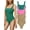 Pink+light Coffee+green, variant on Ribbed Seamless Bodysuit for Women, Sleeveless Shapewear Tank Top for Tummy Control, Sexy Body Sculpting Suits 3 Pack