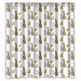 thumbnail image 1 of Cortina de ducha ABPHQTO Tela de Baño Impermeable Estampado Flores Conejo 160x180 cm, 1 of 1