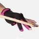 thumbnail image 2 of Guantes de billar transpirables para mujer y hombre, mano izquierda/derecha, profesionales, abiertos, 3 dedos Rosa L, 2 of 9