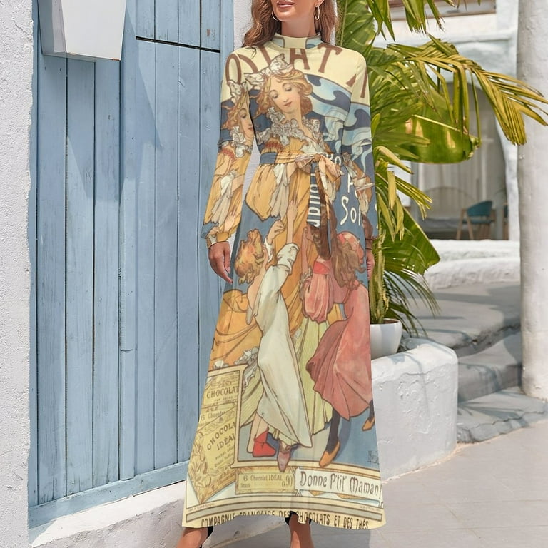 Chocolat Ideal by Alphonse Mucha. HIGH DEFINITION Long Dress dress for women 2024 Female dress - Walmart.com Chocolat Ideal by Alphonse Mucha. HIGH DEFINITION Long Dress dress for women 2024 Female dress - Walmart.com