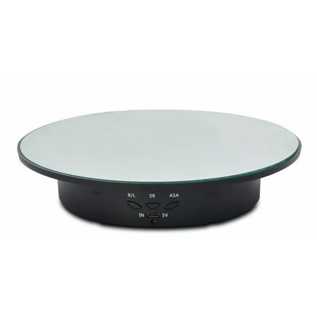 Electric Rotation Display Stand Adjustable Three Modes Live Dynamic Rotating Table Props Wear-resistant Display Support Black/Mirror