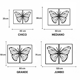 thumbnail image 4 of Cuadro Decorativo de Metal con Diseño mariposa Chico, 4 of 4
