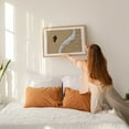 thumbnail image 2 of Edge of the Tide - Photography Beach Coastal Nature Minimalist Waves Autumn Seascape Oak Framed Wall Art Print 5 x 7 inches, 2 of 6