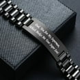 thumbnail image 7 of Vnox Men's Jewelry Watch Link Personalized Black Bracelet for Father's Day Gift, 7 of 7